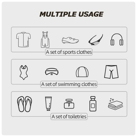 New- 2L waterproof dry bag, floats storage bag travel camping water sport bag - Picture 6 of 11